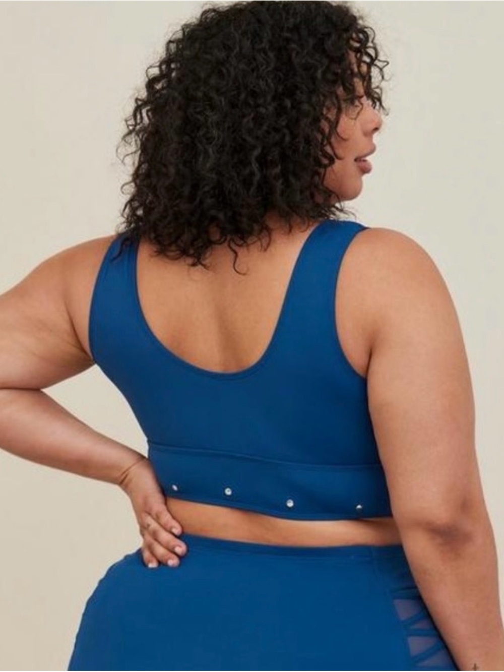 Torrid Studded Scoop Neck Swim Top - Picture 3 of 4